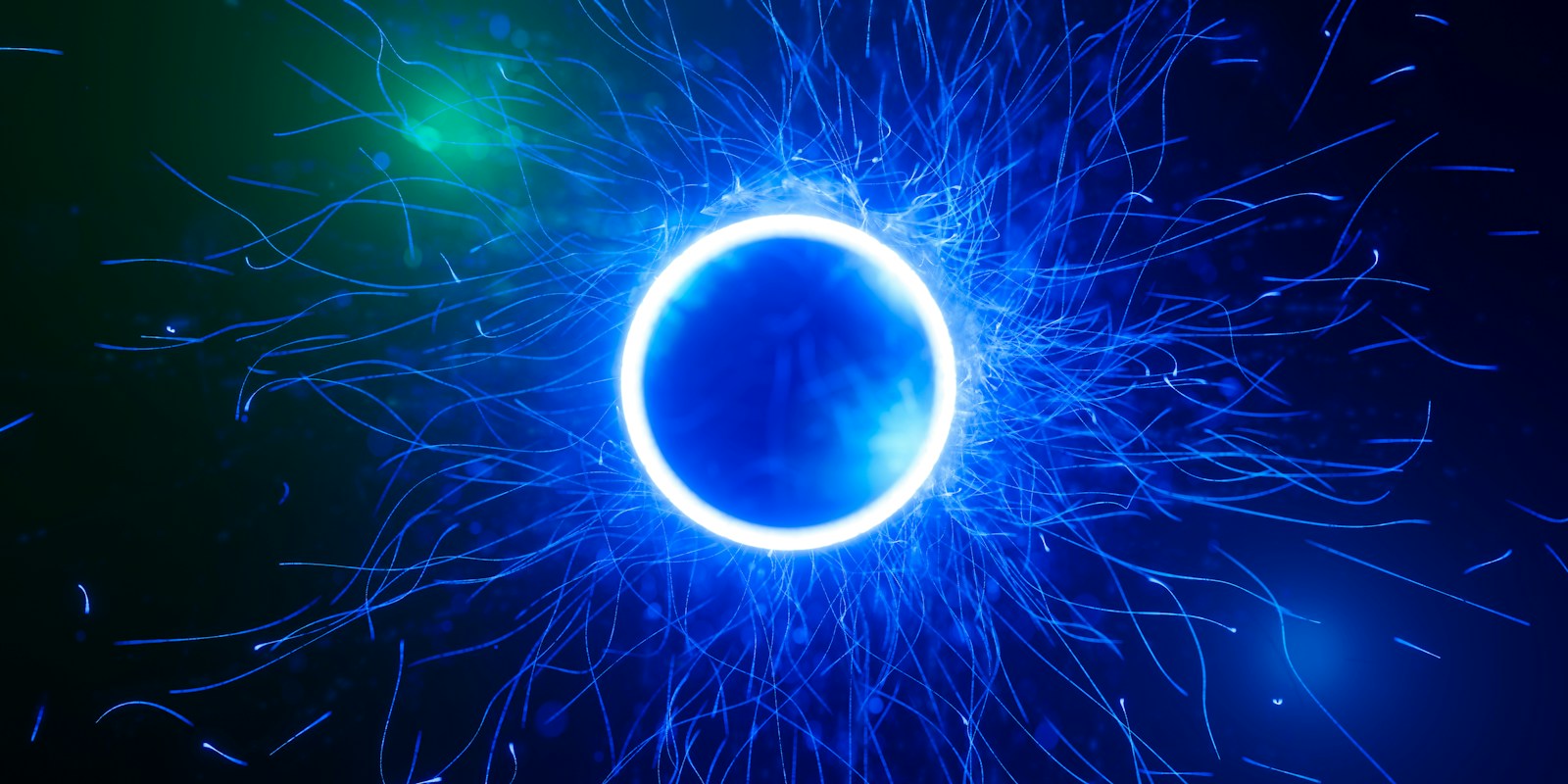 Visual tecnológico abstracto relacionado con campos electromagnéticos y magnetoterapia